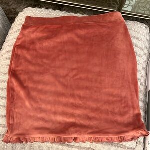 Pink Velvet Skirt